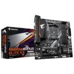 Gigabyte B550M AORUS ELITE AXG13   Processor family AMD   Processor socket AM4   DDR4   Number of SATA connectors 4