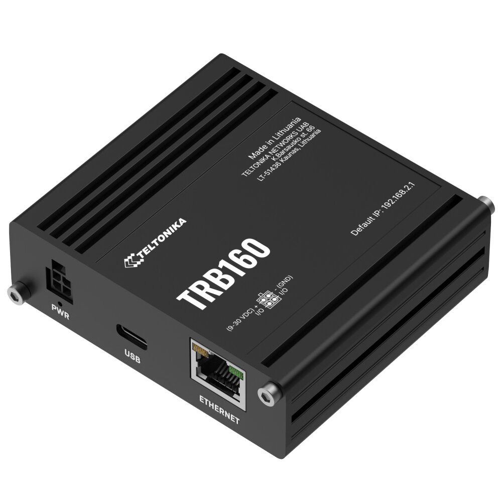 439651-trb160100000-4779051841349-0.webp LTE Router TRB160 No Wi-Fi 10/100/1000 Mbit/s Ethernet LAN (RJ-45) ports 1 Mesh Support No MU-MiMO No 4G 1