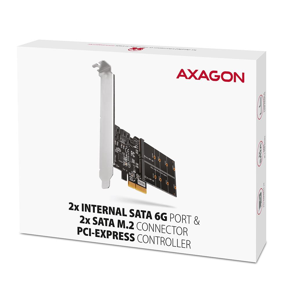43f03919-c734-4b70-8aca-e3c4117f2ef6 SSD ACC I/O CONTROLLER PCIE/SATA M.2 PCES-SA4M2 AXAGON