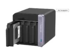 QNAP Cost-effective 4-bay 10GbE NAS   TS-432X-4G   Alpine   AL524   Processor frequency 2 GHz   4 GB   DDR4 SODIMM   90W adapter (12VDC), 100-240VAC