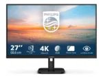 Philips   27E1N1800A/00   27 ”   IPS   16:9   60 Hz   4 ms   3840 x 2160 pixels   350 cd/m²   HDMI ports quantity 2   Black