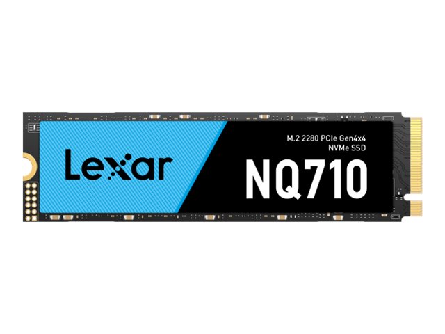 440305-lnq710x001t-rnnng-843367132294-0.webp Lexar NVMe SSD NQ710 1000 GB SSD form factor M.2 2280 Solid-state drive interface PCIe Gen4x4 Read speed 5000 MB/s Write speed 3300 MB/s