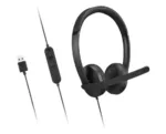 Lenovo Headset   USB-A Stereo Gen 2   Built-in microphone   Wired   Black