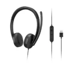 Lenovo Headset   USB-A Stereo Gen 2   Built-in microphone   Wired   Black