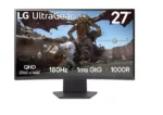 LG   27GS60QC-B   27 ”   VA   QHD   16:9   180 Hz   1 ms   2560 x 1440 pixels   300 cd/m²   HDMI ports quantity 2