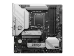 MSI B760M PROJECT ZERO   Processor family Intel   Processor socket LGA1700   DDR5   Supported hard disk drive interfaces SATA, M.2   Number of SATA connectors 4