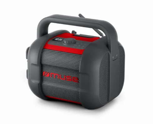 Muse   Jobsite Radio   M-968 BTR   40 W   Waterproof   Bluetooth   Black/Red   NFC features   Portable   Wireless connection