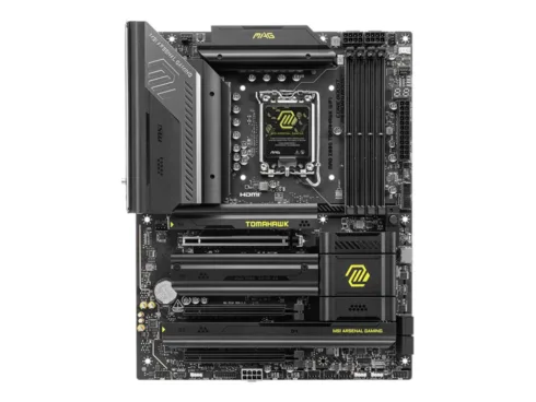 MSI MAG Z890 TOMAHAWK WIFI   Processor family Intel   Processor socket LGA1851   DDR5 UDIMM   Supported hard disk drive interfaces SATA, M.2   Number of SATA connectors 4