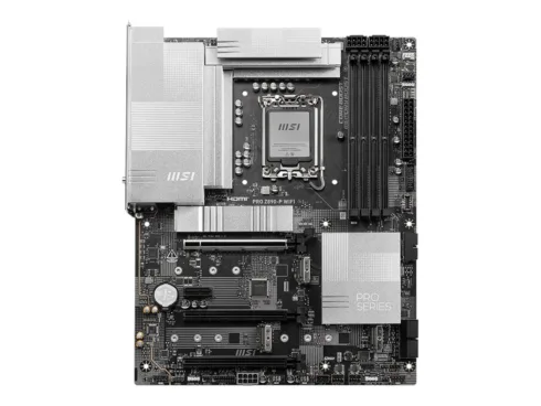 MSI PRO Z890-P WIFI   Processor family Intel   Processor socket LGA1851   DDR5 UDIMM   Supported hard disk drive interfaces SATA, M.2   Number of SATA connectors 4