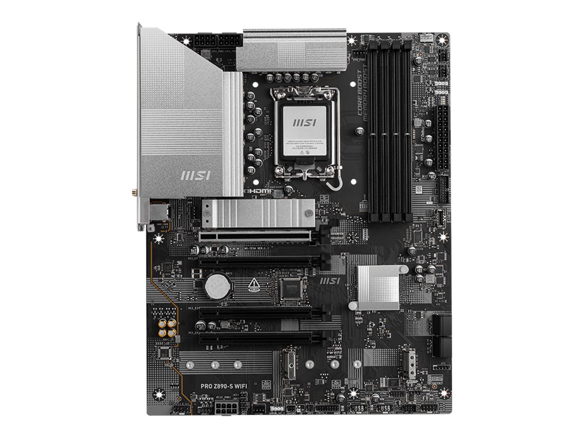 444816-pro-z890-s-wifi-4711377269995-0.webp SALE OUT. MSI PRO Z890-S WIFI Processor family Intel Processor socket LGA1851 2000 GB DDR5 UDIMM Supported hard disk drive interfaces SATA, M.2 Number of SATA connectors 4 USED, REFURBISHED, WITHOUT ACCESSORIES, ONLY BACKPANEL INCLUDED 256 MB