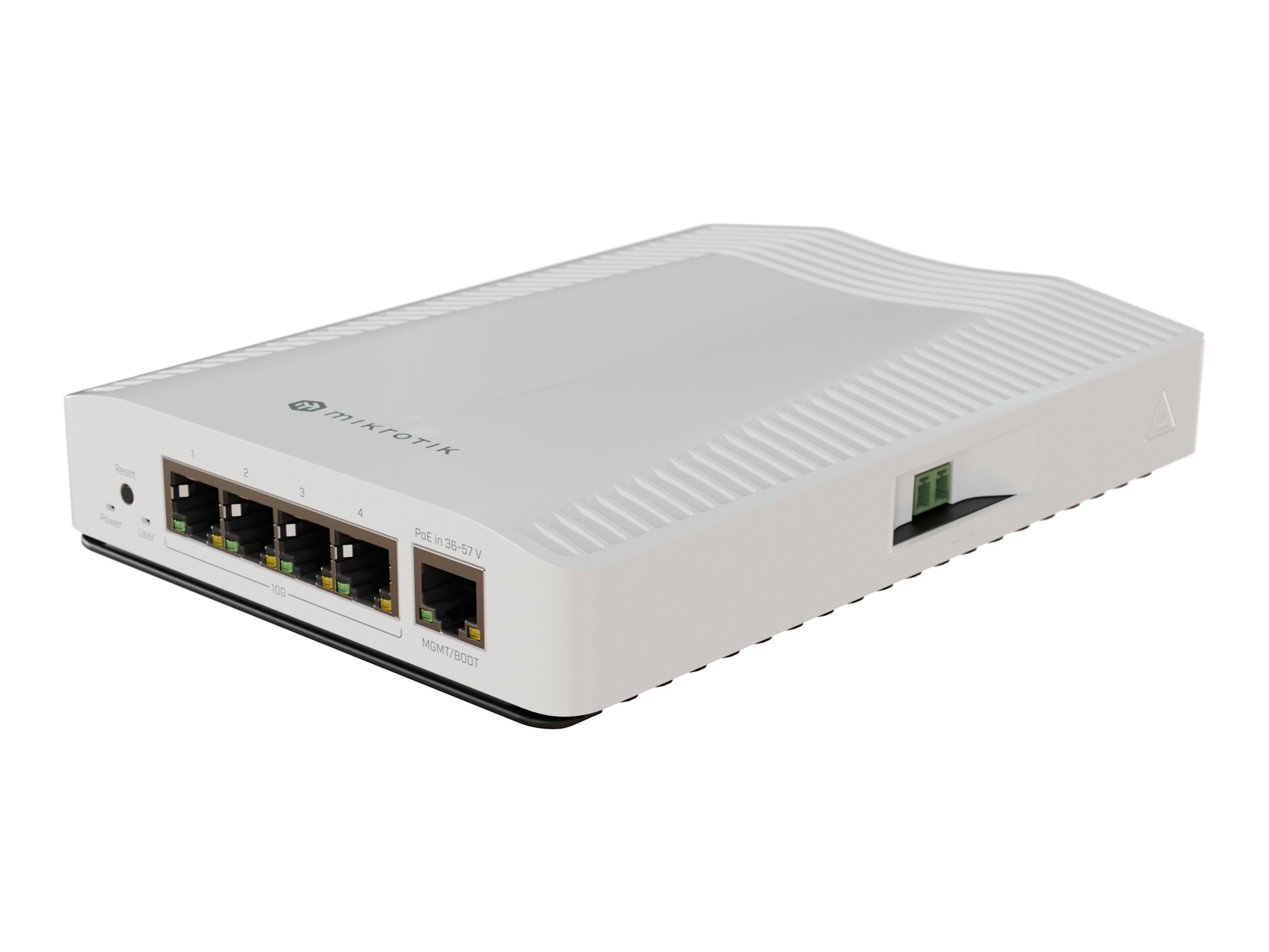 445092-crs304-4xg-in-4752224008954-0.webp MikroTik Ethernet switch CRS304-4XG-IN Ethernet switch Desktop, DIN rail mountable 10 Gbps (RJ-45) ports quantity 4