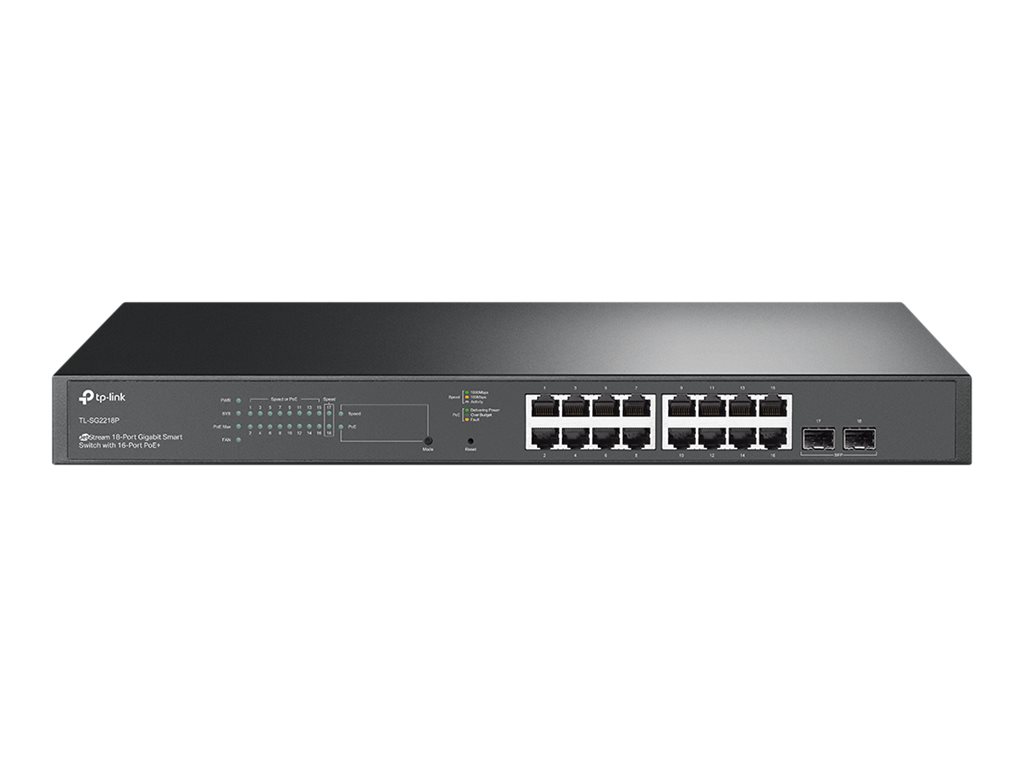 446016-sg2218p-4897098689509-0.webp TP-LINK SG2218P JetStream 18-Port Gigabit Smart Switch with 16-Port PoE+ TP-LINK