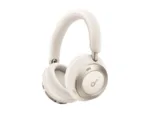 Anker Soundcore   Foldable Headphones   Space One Pro   Bluetooth   Over-ear   Microphone   Cream White   Wireless