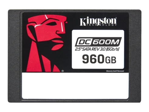Kingston DC600M 960 GB SSD su SATA Rev. 3.0 ir 560 MB/s skaitymo greičiu