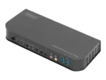 Digitus KVM Switch, 2-Port, 4K60Hz, 2 x DP in, 1 x DP/HDMI out   DS-12850