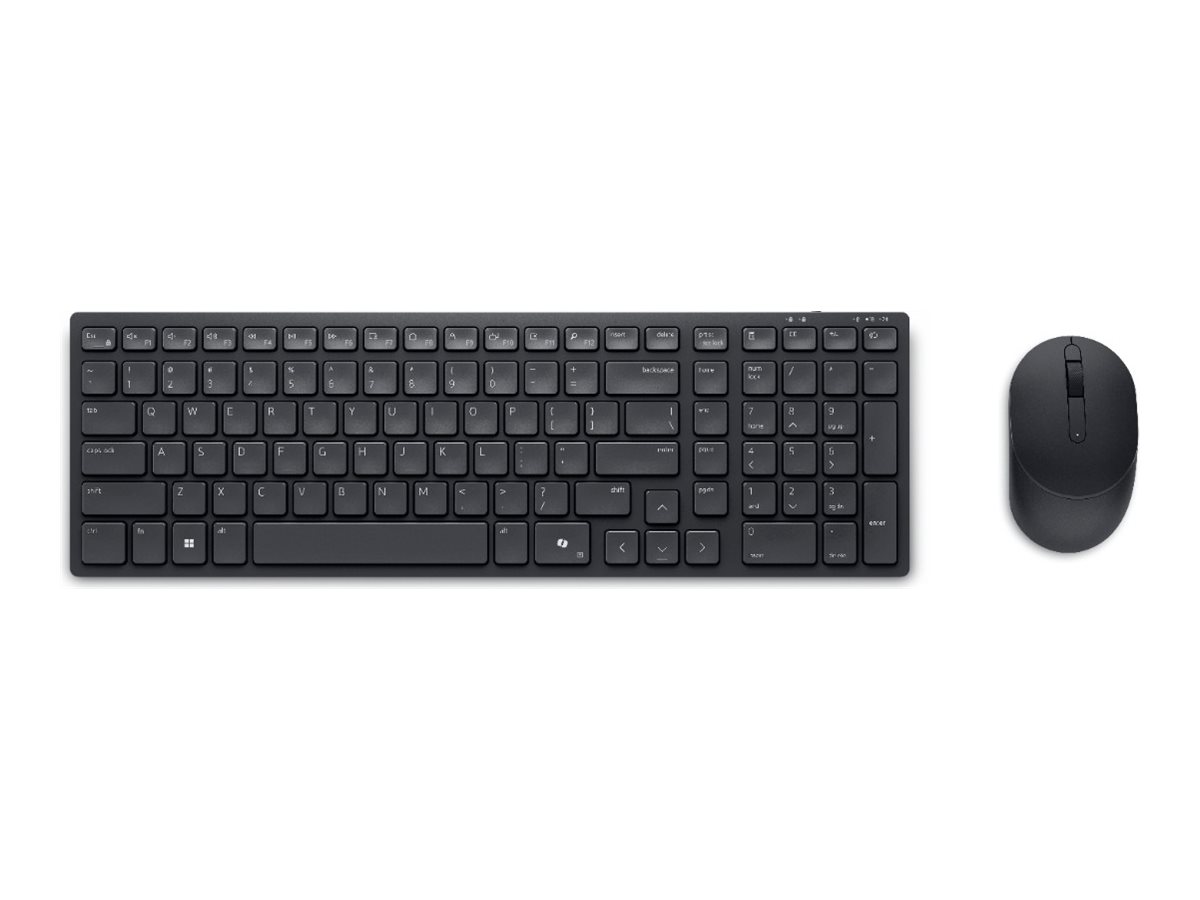 448104-580-bbwj-5397184821930-0.webp Dell Silent Keyboard and Mouse KM555 Keyboard and Mouse Set Wireless Ukrainian (QWERTY) Black 2.4 GHz, Bluetooth 5.1 Wireless connection
