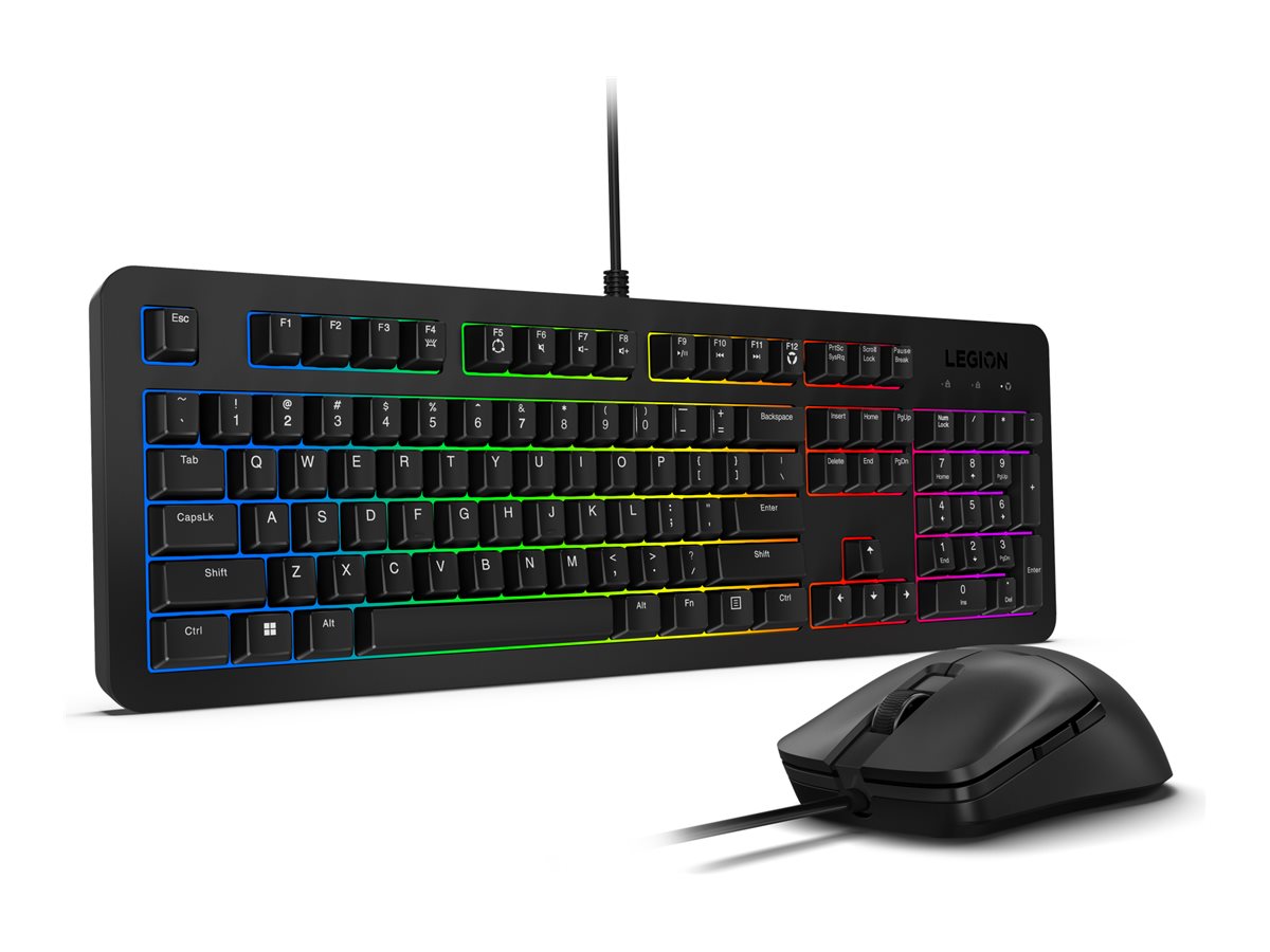 448900-gx31n91913-195892097198-0.webp Lenovo Legion KM310 RGB Gaming Keyboard and Mouse Set Wired US English Black