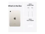 Apple iPad Mini (A17 Pro)   8.3 ”   Starlight   Liquid Retina   2266 x 1488 pixels   A17 Pro   256 GB   Wi-Fi   Front camera   12 MP   Rear camera   12 MP   Bluetooth   5.3   iPadOS   Warranty 12 month(s)