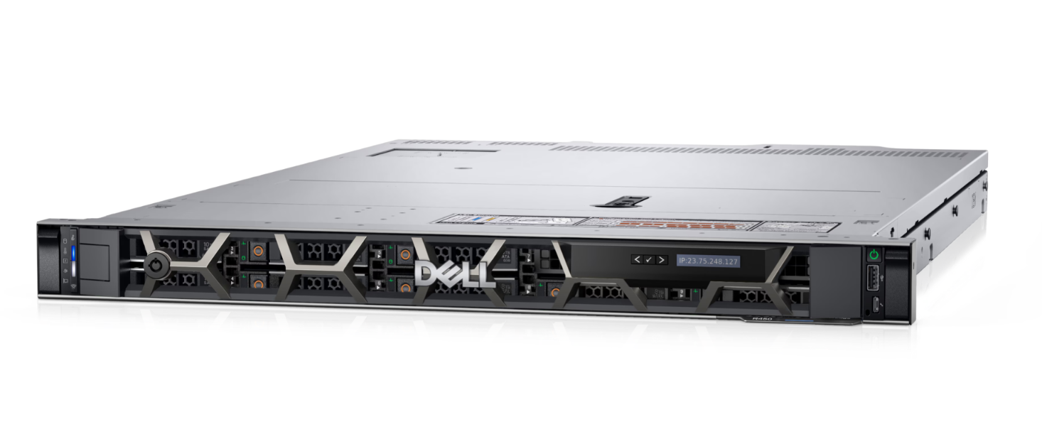 450544-1004216211-g-2000001339596-0.webp Dell Server PowerEdge R450 Silver 2×4310/No RAM/No SSD/8×2.5″Chassis/PERC H755/iDrac9 Ent/2x1100W PSU/No OS/3Y Basic NBD Warranty Dell