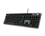 Klaviatūra MSI FORGE GK310 su raudonais jungikliais, viršutinis kampas
