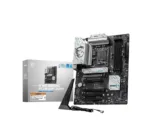 Motininė plokštė MSI B760 GAMING PLUS WIFI DDR4, viršutinė pusė su jungtimis