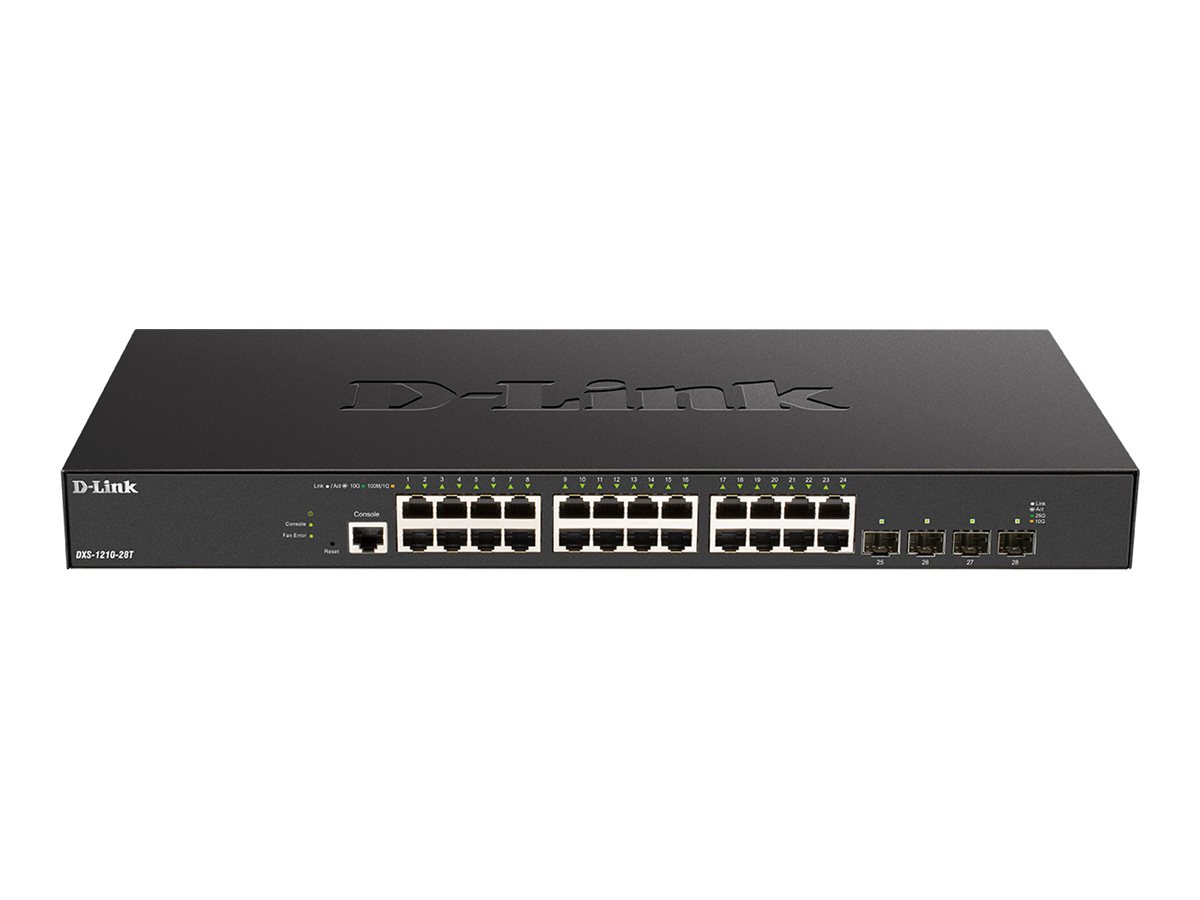 452879-dxs-1210-28t-790069456800-0.webp D-Link DXS-1210-28T 24-port 10GBase-T + 4-port 10/25G SFP28 Smart Managed Switch D-Link