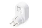 Digitus Universal USB Plug-in Charger with 2 x USB-A Sockets and Integrated Socket   DA-70617