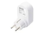 Digitus Universal USB Plug-in Charger with 2 x USB-A Sockets and Integrated Socket   DA-70617