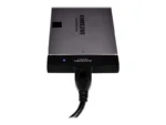 USB 3.0 - 2.5" HDD SATA ADSA-1S6, šoninis vaizdas su jungtimis
