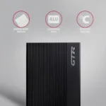 USB 3.2 Gen 1 - SATA 6G išorinė dėžutė, šoninis vaizdas