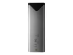 USB-C metal box EEM2-UG2, atidarytas, rodo vidinę struktūrą ir SSD laikiklius