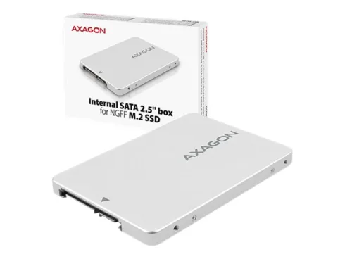 AXAGON RSS-M2SD vidinė 2.5" dėžutė su SATA sąsaja M.2 SATA SSD