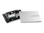 AXAGON RSS-M2SD vidinė 2.5" dėžutė su SATA jungtimi, šoninis vaizdas