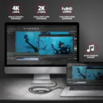AXAGON   Active converter   USB-C to HDMI   0.25 m