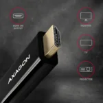 AXAGON   Active cable   DisplayPort to HDMI   1.8 m