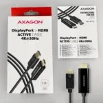 AXAGON   Active cable   DisplayPort to HDMI   1.8 m