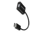 Adapteris AXAGON RVD-VGN su DisplayPort ir VGA jungtimis, šoninis vaizdas