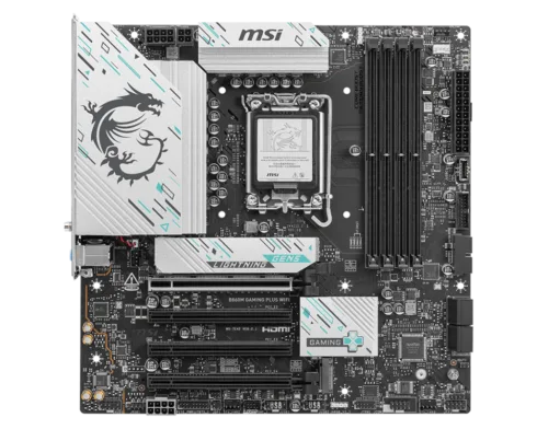 MSI B860M GAMING PLUS WIFI su Intel procesoriaus lizdu LGA1851 ir DDR5 atmintimi
