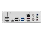 Motininė plokštė MSI B860M GAMING PLUS WIFI, viršutinė pusė su jungtimis