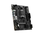 MSI PRO A620M-B   Processor family AMD   Processor socket AM5   DDR5   Supported hard disk drive interfaces SATA, M.2   Number of SATA connectors 4