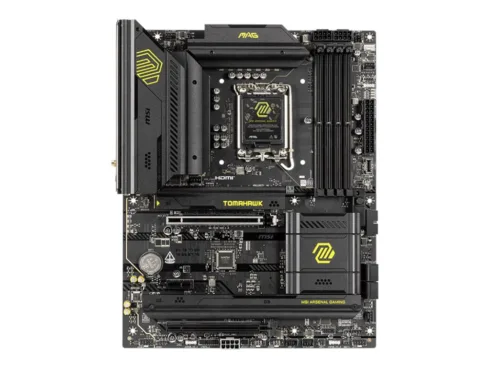 MSI MAG B860 TOMAHAWK WIFI su Intel procesoriaus lizdu LGA1851 ir DDR5 atmintimi
