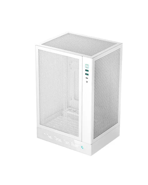 Deepcool PC Gaming Case   CH170 DIGITAL   White   Mini ITX   ATX PS2