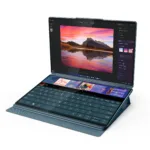 Lenovo Yoga Book 9 14IAH10   Tidal Teal   2×14 ”   OLED   Touchscreen   2.8K WQXGA+   2880 x 1800 pixels   Glossy   Intel Core Ultra 7   255H   32 GB   Soldered LPDDR5x   Solid-state drive capacity 1000 GB   Intel Arc Graphics   Windows 11 Pro   802.11be   Bluetooth version 5.4   Keyboard language Nordic   Keyboard backlit   Warranty 24 month(s)   Battery warranty 12 month(s)