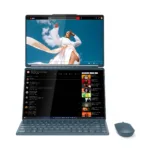 Lenovo Yoga Book 9 14IAH10   Tidal Teal   2×14 ”   OLED   Touchscreen   2.8K WQXGA+   2880 x 1800 pixels   Glossy   Intel Core Ultra 7   255H   32 GB   Soldered LPDDR5x   Solid-state drive capacity 1000 GB   Intel Arc Graphics   Windows 11 Pro   802.11be   Bluetooth version 5.4   Keyboard language Nordic   Keyboard backlit   Warranty 24 month(s)   Battery warranty 12 month(s)