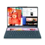 Lenovo Yoga Book 9 14IAH10   Tidal Teal   2×14 ”   OLED   Touchscreen   2.8K WQXGA+   2880 x 1800 pixels   Glossy   Intel Core Ultra 7   255H   32 GB   Soldered LPDDR5x   Solid-state drive capacity 1000 GB   Intel Arc Graphics   Windows 11 Pro   802.11be   Bluetooth version 5.4   Keyboard language Nordic   Keyboard backlit   Warranty 24 month(s)   Battery warranty 12 month(s)