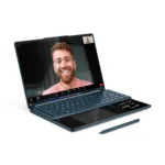 Lenovo Yoga Book 9 14IAH10   Tidal Teal   2×14 ”   OLED   Touchscreen   2.8K WQXGA+   2880 x 1800 pixels   Glossy   Intel Core Ultra 7   255H   32 GB   Soldered LPDDR5x   Solid-state drive capacity 1000 GB   Intel Arc Graphics   Windows 11 Pro   802.11be   Bluetooth version 5.4   Keyboard language Nordic   Keyboard backlit   Warranty 24 month(s)   Battery warranty 12 month(s)