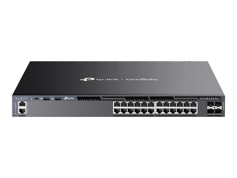 461413-sg6428xhp-4895252501438-0.webp TP-LINK SG6428XHP Omada 24-Port Gigabit Stackable L3 Managed PoE+ Switch with 4 10G Slots TP-LINK