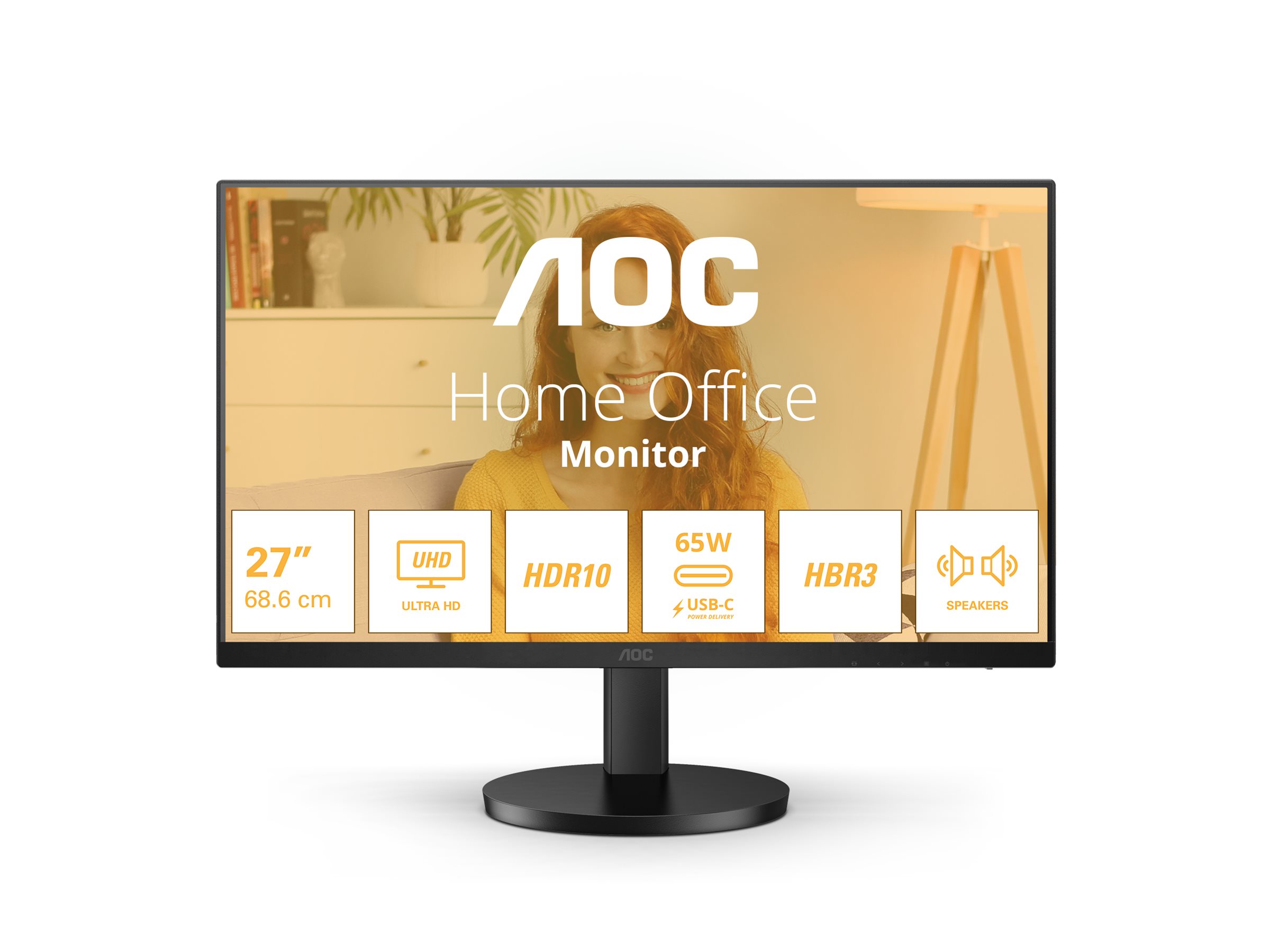 463210-u27b3cf-4038986181518-0.webp AOC U27B3CF 27 ” IPS 60 Hz 4 ms 3840 x 2160 pixels 350 cd/m² HDMI ports quantity 1