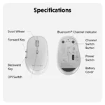 Hyper Next Bluetooth Mouse   Wireless   White