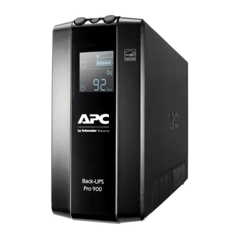 Schneider Electric APC Back-UPS Pro, Tower, 6x IEC C13 outlets, AVR, LCD, user-replaceable battery   BR900MI   900 VA   540 W   230 V